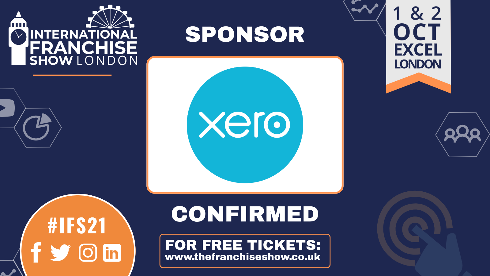 Xero sponsors the International Franchise Show for the upcoming event on 1st and 2nd October 2021.
